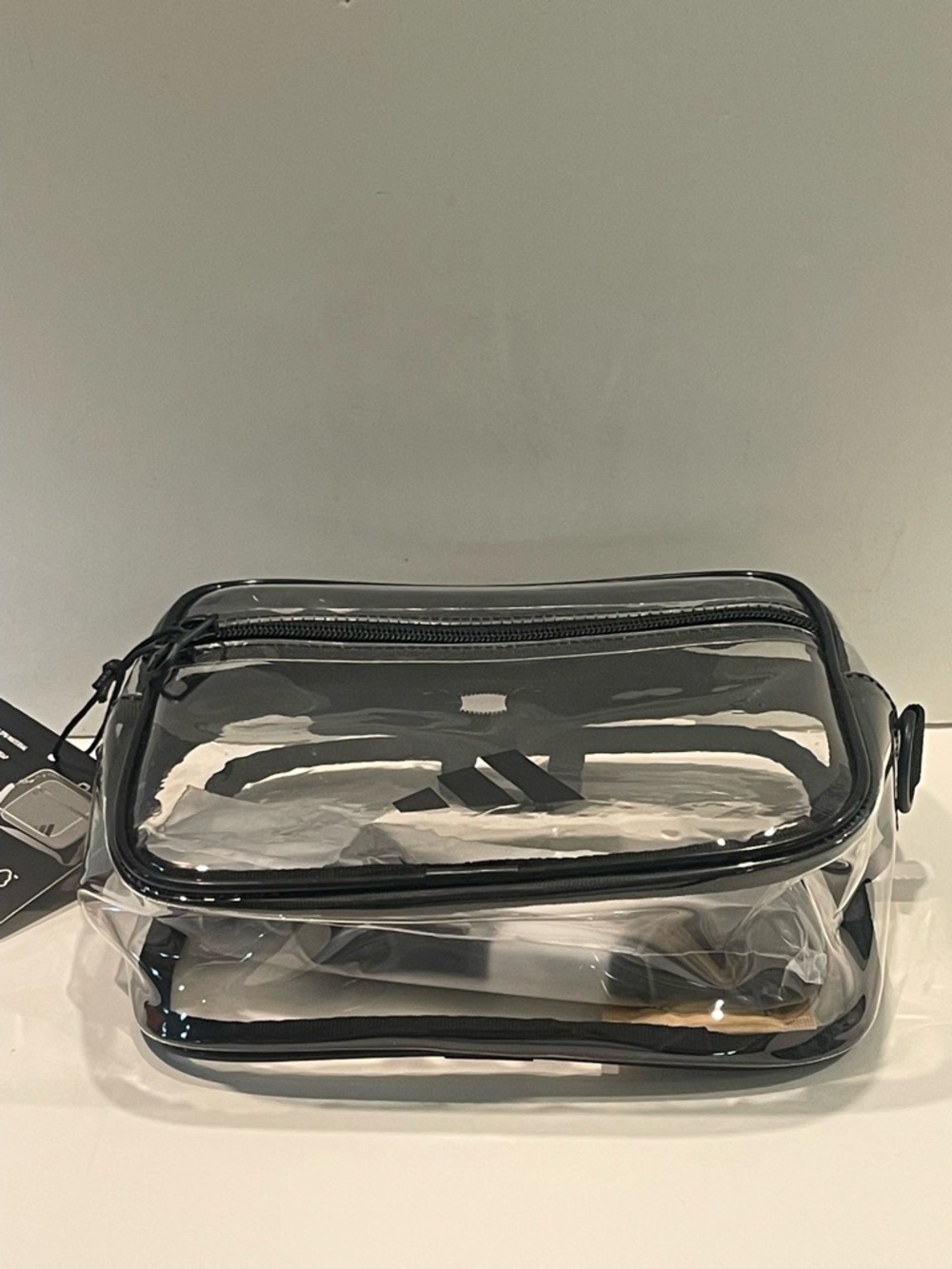 Adidas Clear / Black Crossbody Stadium Bag - Picture 4 of 5
